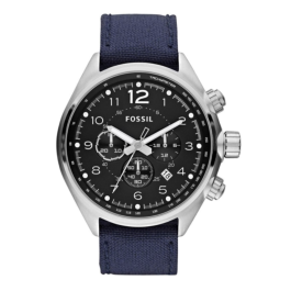 Cinturino per orologio Fossil CH2807 Pelle Blu 22mm